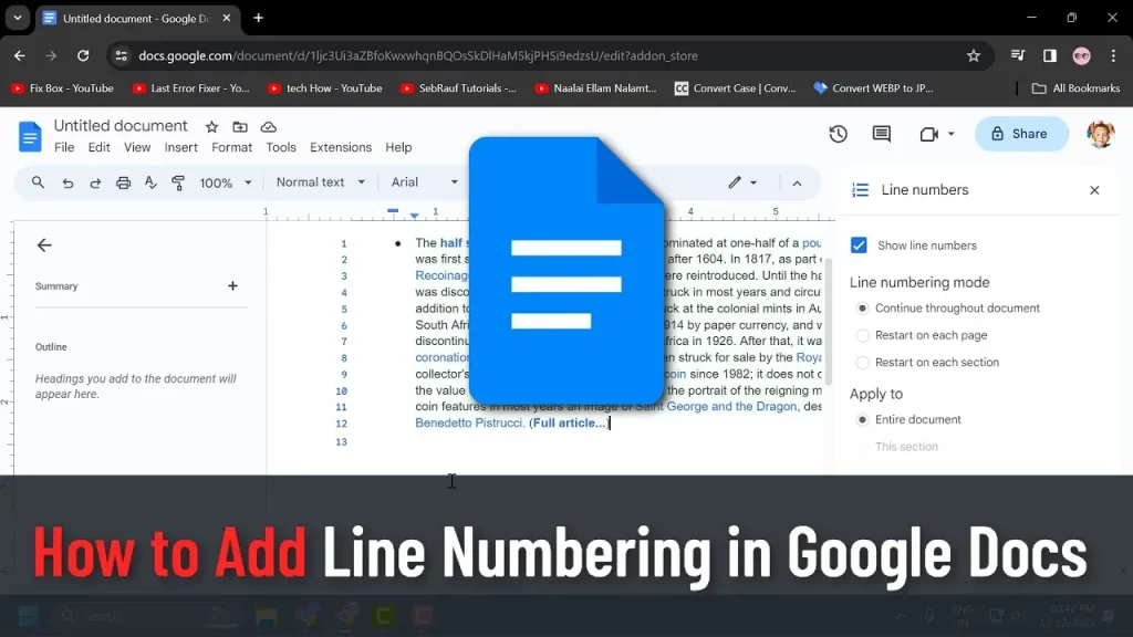 5. Tips for Using Line Numbers Effectively in Google Docs (800 words)